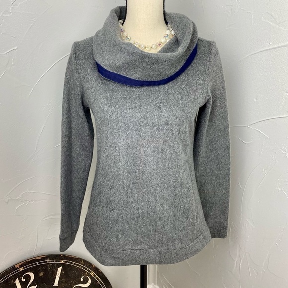 Vineyard Vines Cowl neck gray sweater size XS - Picture 1 of 14